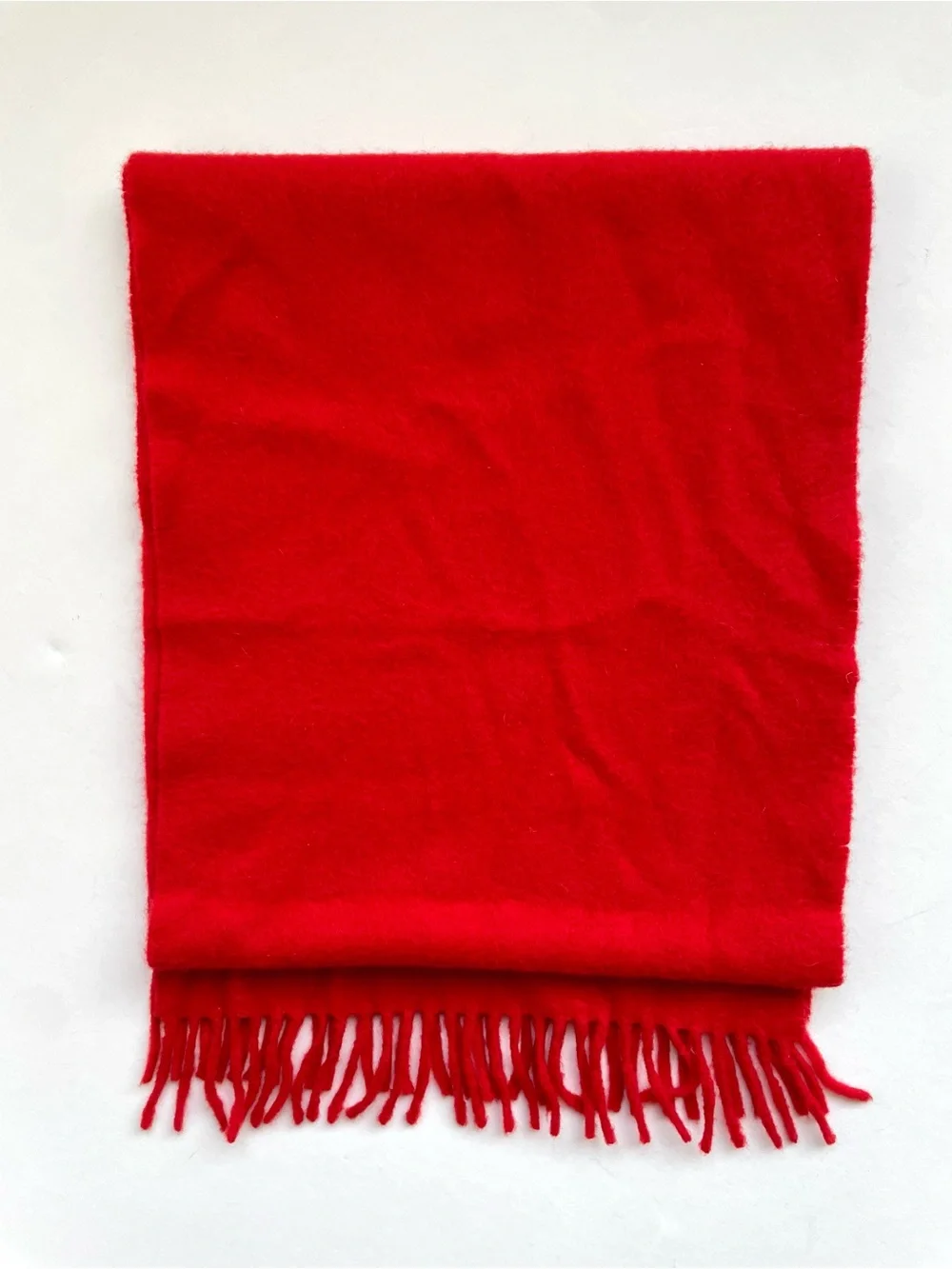 Johnstons of Elgin 100% Cashmere Scarf, Claret Red, Made in Scotland